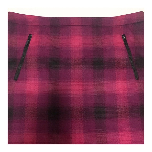 🚫SOLD🚫Halogen Pink, Purple, Black Plaid Skirt - Picture 3 of 7